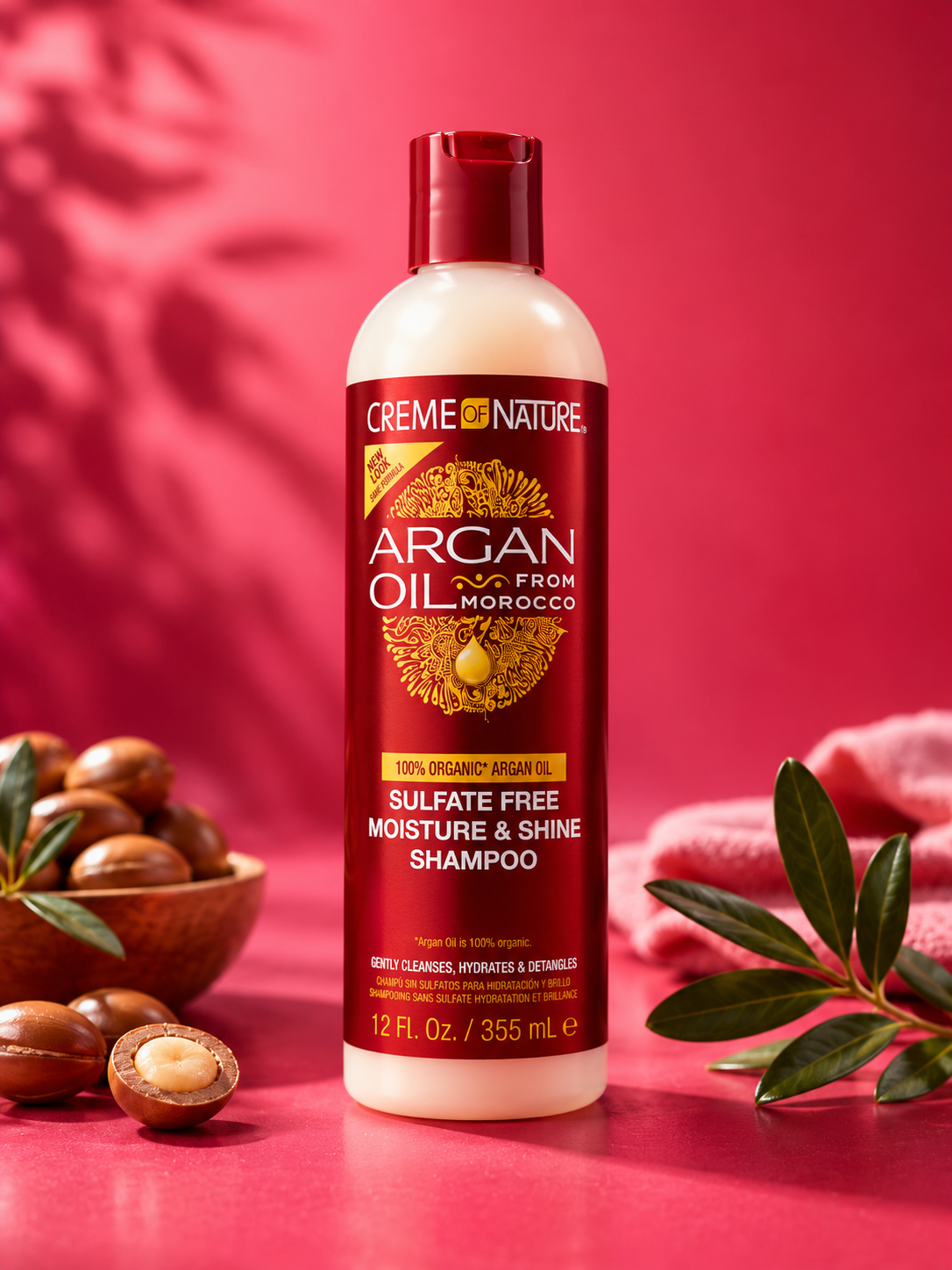 "Creme of Nature" Argan oil from Morocco - Shampoing hydratation & brillance à l’huile d’argan du Maroc – 355 ml