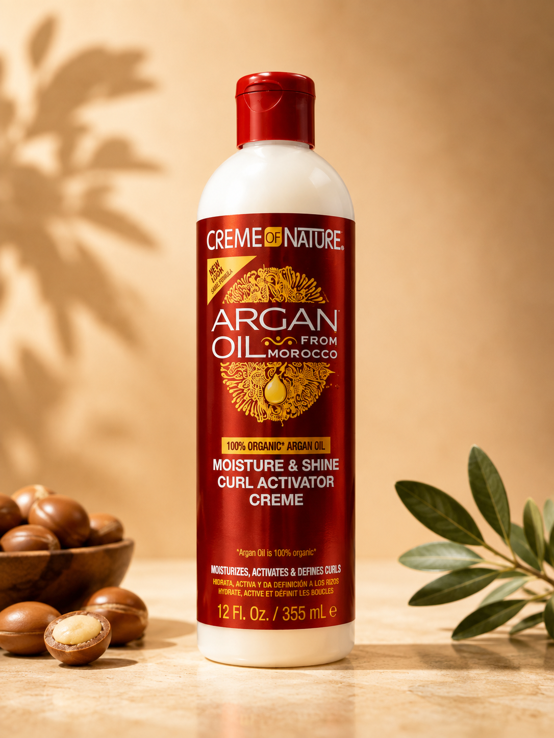 "Creme of Nature" Argan oil from Morocco - Crème activatrice de boucles hydratation & brillance à l’huile d’argan du Maroc – 355 ml